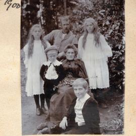 Michael and Frances Stewart with four of their children.