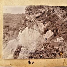 Thompson's Track with unidentified man