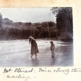 Mt. Stewart - Nina and Toady Stewart wading