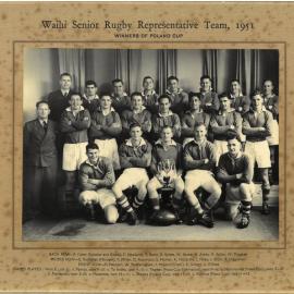 Waihi Senior Representative Rugby Team, 1951