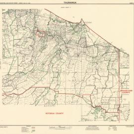 WBoP Tauranga County cadastral index map NZMS15 1955 Sheet 4 of 4