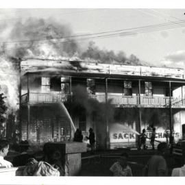 Thompson's Sack Factory fire