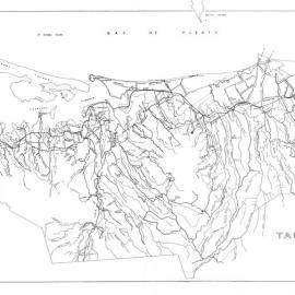 WBoP Tauranga County road name map 1954