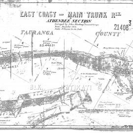 LINZ ECMT Railway 10 Athenree section Peg 8-9  SO21408-3 1919