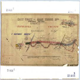 LINZ ECMT Railway 09 Athenree section Peg 7-8  SO21408-2 1919
