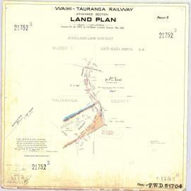 LINZ ECMT Railway 07 Athenree section Peg 6  SO21752-3 1920