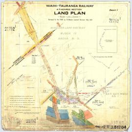 LINZ ECMT Railway 05 Athenree section Peg 4-5 SO21752-1 1920