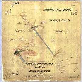 LINZ ECMT Railway 04 Athenree section Peg 3-4  SO18911-3 1916
