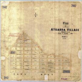 TOWN Atuaroa Village street plan - Te Puke - LINZ drg SO 2442  1880