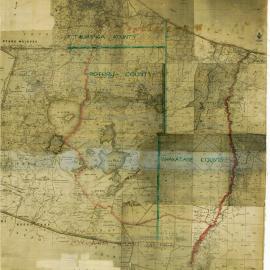 QUANGO Pongakawa Rabbit Board district boundary map 1942