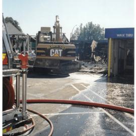 Cleaning up after the fire
