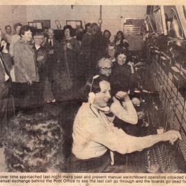 Te Puke says good-bye to manual exchange