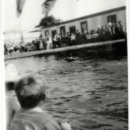 "The Corfu Dive" at the opening of the Te Puke Swimming Pool