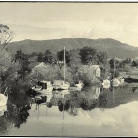 The Uretara River looking towards the road bridge.