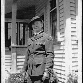 Betty Miller in her Women's War Service Auxiliary uniform