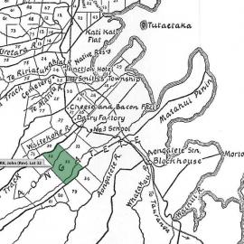 SETTLER MARK, John (Rev). Lot 32 Te Mania Settlement