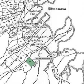 SETTLER ROORKE, Richard. Lot 34 Te Mania Settlement