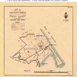 SAK 25 Katikati North Survey District - 1926