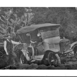 Car stuck in the mud