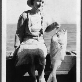Mrs Purcell and her snapper