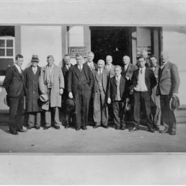 Mr. Horace Earp outside his place of business