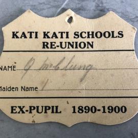 Quintin McClung's reunion badge