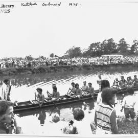 Te Awanui and her crew draw near to the riverbank