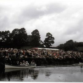 The "pioneers" make their way towards The Landing