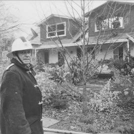 Tup Watkins at a house fire in Te Puke