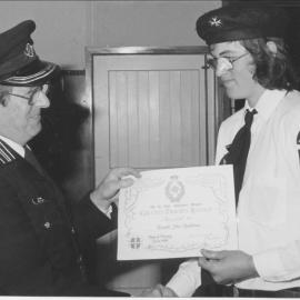 Te Puke's Russell Hardman receiving St John's Grand Priors award.