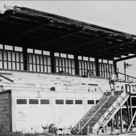 The grandstand at Jamieson Oval, Te Puke