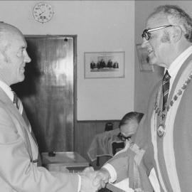 Councillor Fred Avery and Te Puke Borough Mayor Eddie Raymond