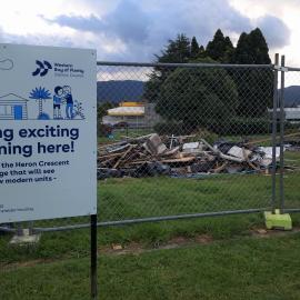 Removal of pensioner units from Heron Crescent, Katikati