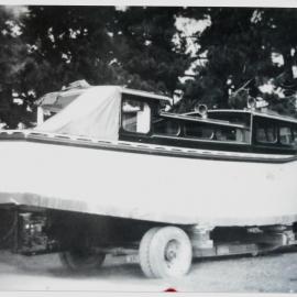Claude Hume's boat Kotuku