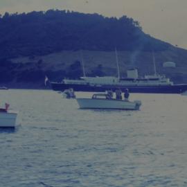 The Royal Yacht Britannia in Tauranga Harbour 
