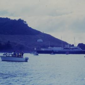 The Royal Yacht Britannia in Tauranga Harbour