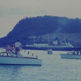 Royal Yacht Britannia in Tauranga Harbour