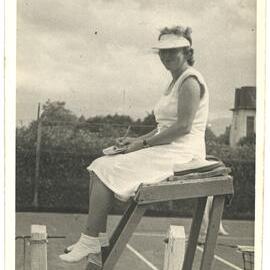 Betty Brake at the Homewood Tennis Club