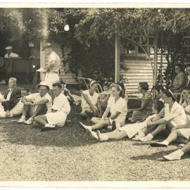 Relaxing at the Tennis Club courts in Katikati