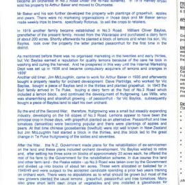 A short history of fruit growing in the Te Puke area