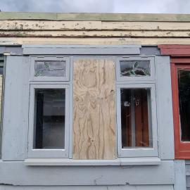 William John Gray's house : stained glass detail