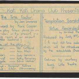 Details of the plays