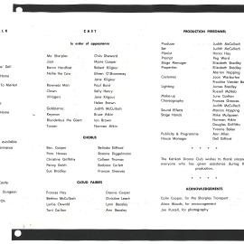 Jack and the Beanstalk - play programme