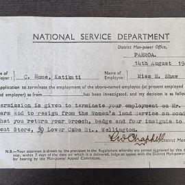 National Service Department