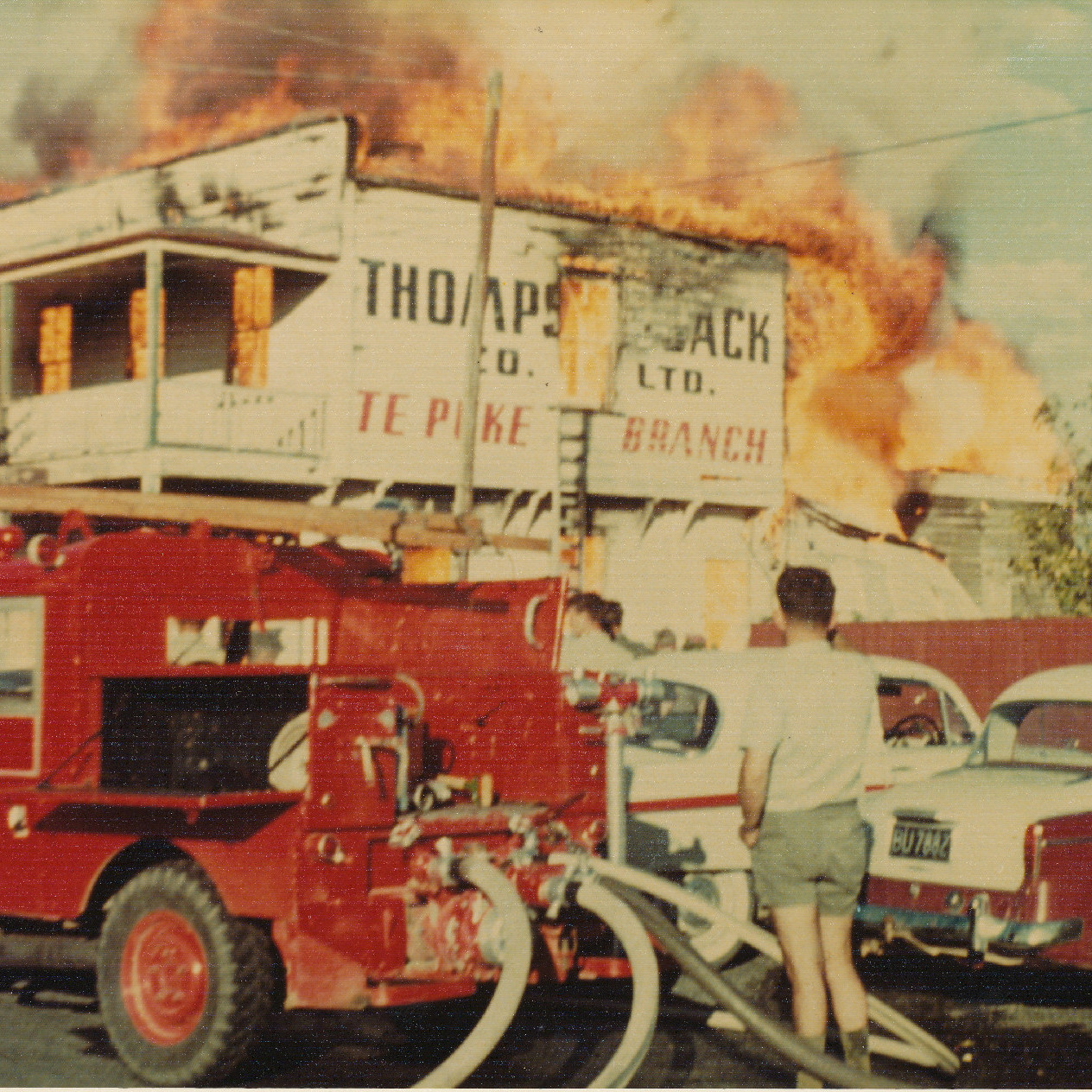 The Thompson's Sack Factory fire