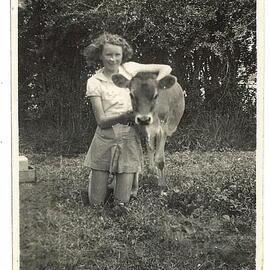 Patricia with her calf Wendy 