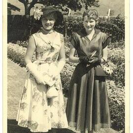 Rae Budd and Pat Evans at Trentham