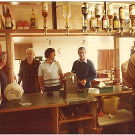 At the bar in the RSA clubrooms