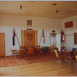 Memorial wall and flags at Katikati RSA