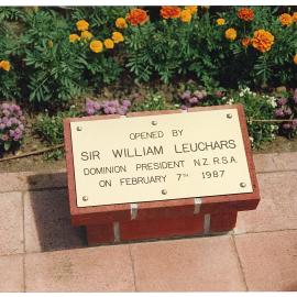 Plaque commemorating the opening of the Homewood Trust RSA Retirement Village